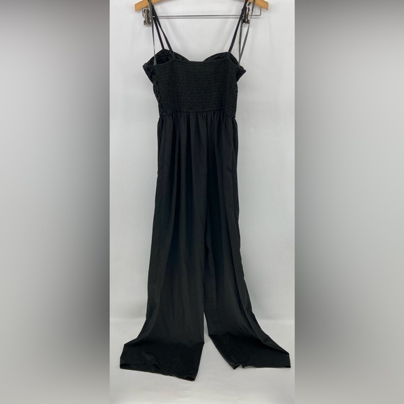 Band of the Free Black Velvet Bustier Wide Leg Jumpsuit Size Small - Picture 2 of 7